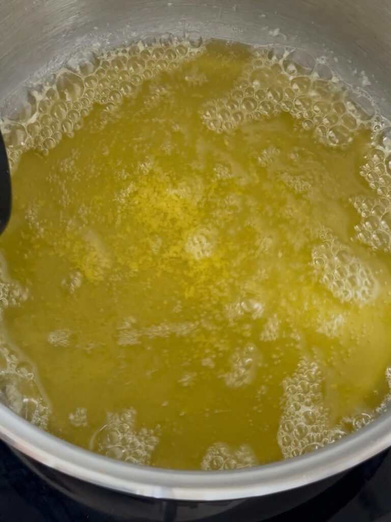 sólidos en el fondo