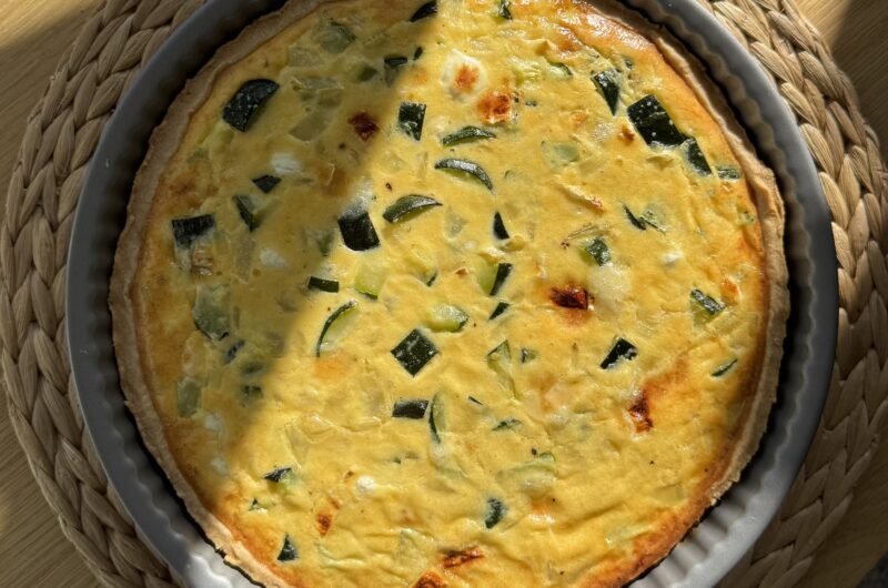 Quiche de Calabacín y Queso de Cabra